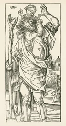 Saint Christophe. Nuremberg, vers 1500-05 (gravure sur bois)