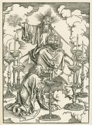 La vision du Christ et des sept chandeliers de saint Jean. L