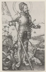 Saint Georges à pied