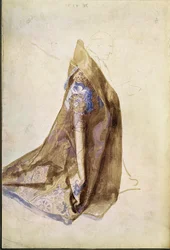 Étude pour la robe du pape Jules II pour La Vierge à la couronne de roses