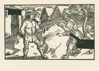 Syrus et Chrémès, vers 1492-93 (gravure sur bois)