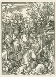 La mise au tombeau, vers 1496-97 (gravure sur bois)