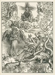 La femme vêtue de soleil et le dragon à sept têtes. L