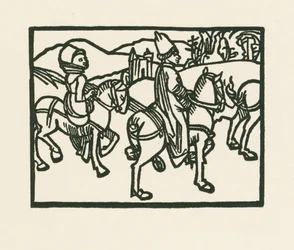 Le prince à cheval, vers 1489-90 (gravure sur bois)