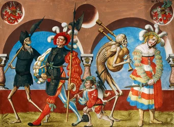 La Mort, le Mercenaire et la Prostituée du cycle de la danse macabre