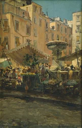 La Fontaine des Sorts dans le quartier de Basso Porto à Naples
