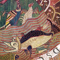 La Création, détail de la séparation de la terre et de l