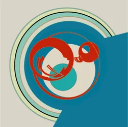 Motifs géométriques modernes en spirale