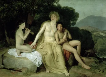 Apollon avec Hyacinthe et Cyparissus chantant et jouant, 1831-34
