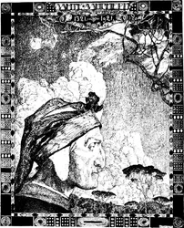 Dante Alighieri, poète italien médiéval, 1921