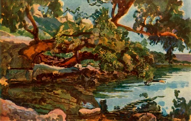 Lac de Nemi, années 1830