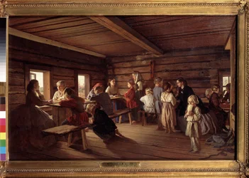 Dans une école de campagne