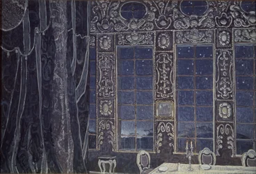Décor de scène pour la pièce Don Juan de J.-B. Molière, 1910