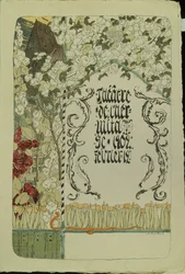 Programme de théâtre pour la pièce Faust, 1902