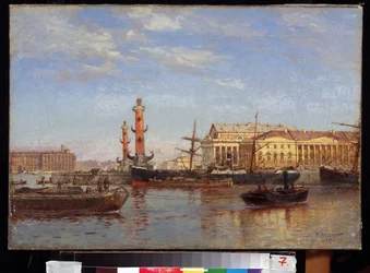 Vue de Saint-Pétersbourg depuis la Neva