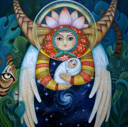 Mère et enfant cosmiques