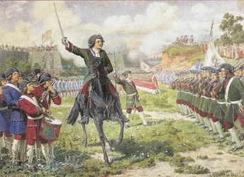 Exercice militaire des forces de Peter I près de Kozukhovo, 1880