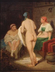 Dans le bain de vapeur