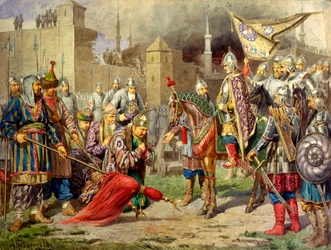 Tsar Ivan IV conquérant Kazan en 1552, 1880