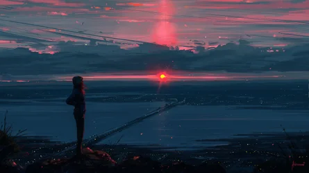 Le pont de Sunset City, solitaire