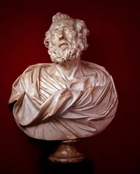 Busts en marbre de Saint Pierre et Saint Paul