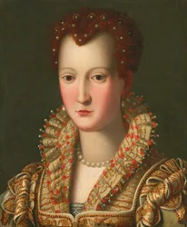 Portrait de Virginie de Médicis (1568-1615), en buste