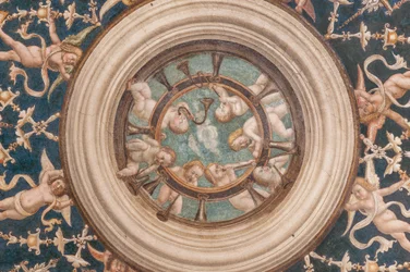 Putti jouant des instruments de musique (détail)