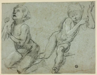 Esquisses de deux putti, l