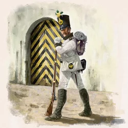 Tirailleur autrichien du régiment n°14 du RI dans une forteresse en 1809, 2018