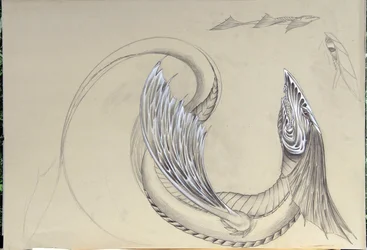 Créature fantastique : dragon de mer.