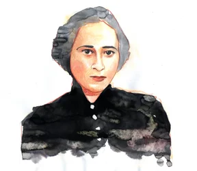 Hannah Arendt (1906-1975), politologue et philosophe allemande, naturalisée américaine - Illustration par Alessandro Lonati