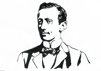 Portrait de Guglielmo Marconi (1874-1937), physicien italien, inventeur du télégraphe.