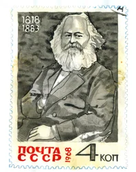 Portrait de Karl Marx (1818-1883), philosophe et théoricien politique