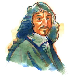 Portrait de René Descartes (1596-1650), philosophe et écrivain français