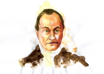 Portrait du philosophe français Auguste Comte (1798-1857)
