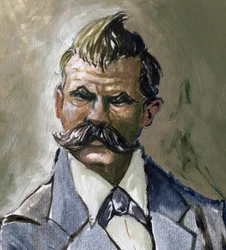 Portrait du philosophe allemand Friedrich Nietzsche (1844-1900)