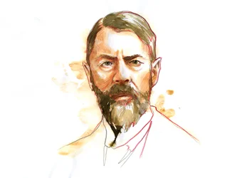 Portrait du sociologue allemand Max Weber (1864 - 1920)