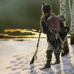Fantassin battant en retraite lors de la campagne de Russie de 1812, 2018