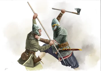 Guerrier viking combattant