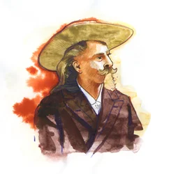 William Frederick Cody - Connu sous le nom de Buffalo Bill - Portrait de Buffalo Bill (1846-1917), Colonel William Cody
