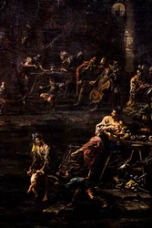 Joueurs, soldats et vagabonds, vers 1720/30 (Huile sur toile)