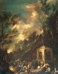 Scène de pèlerinage