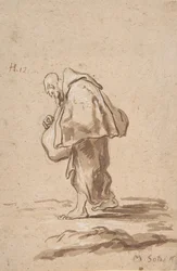 Pèlerin debout, vers 1705-20