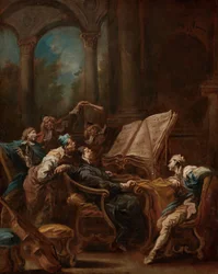 Les choristes, vers 1740-1745 (huile sur toile)