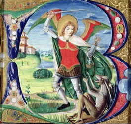 Initiale historiée 