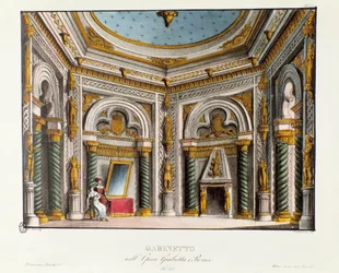Appartements privés de Juliette Scénographie pour la représentation au Teatro Carcano en 1829 de l