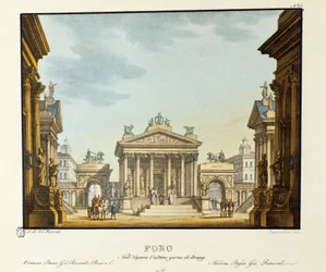 Vue du Forum Scénographie pour la représentation de l