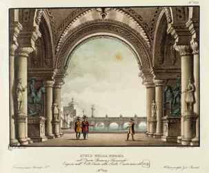 Vue de la salle du palais royal Scénographie pour la représentation en 1829 de l