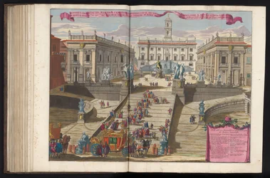 Escalier vers la Piazza del Campidoglio à Rome