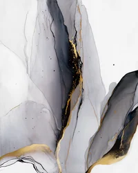 Élégant gris doré fluide